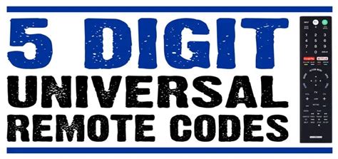 insignia 5 digit remote codes.